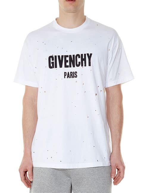 men's givenchy t shirts|givenchy t shirt with holes.